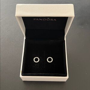 Pandora Sparkling Circle Stud Earrings